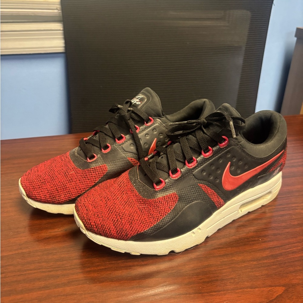 Nike Red and Black Athletic Shoes